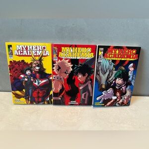 Manga English My Hero Academia Volume 1-3  MHA Book Lot Viz Media Shonen Jump